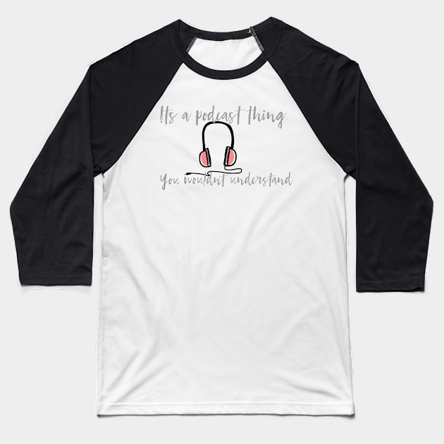 Podcast Thing Baseball T-Shirt by Strictly Homicide Podcast